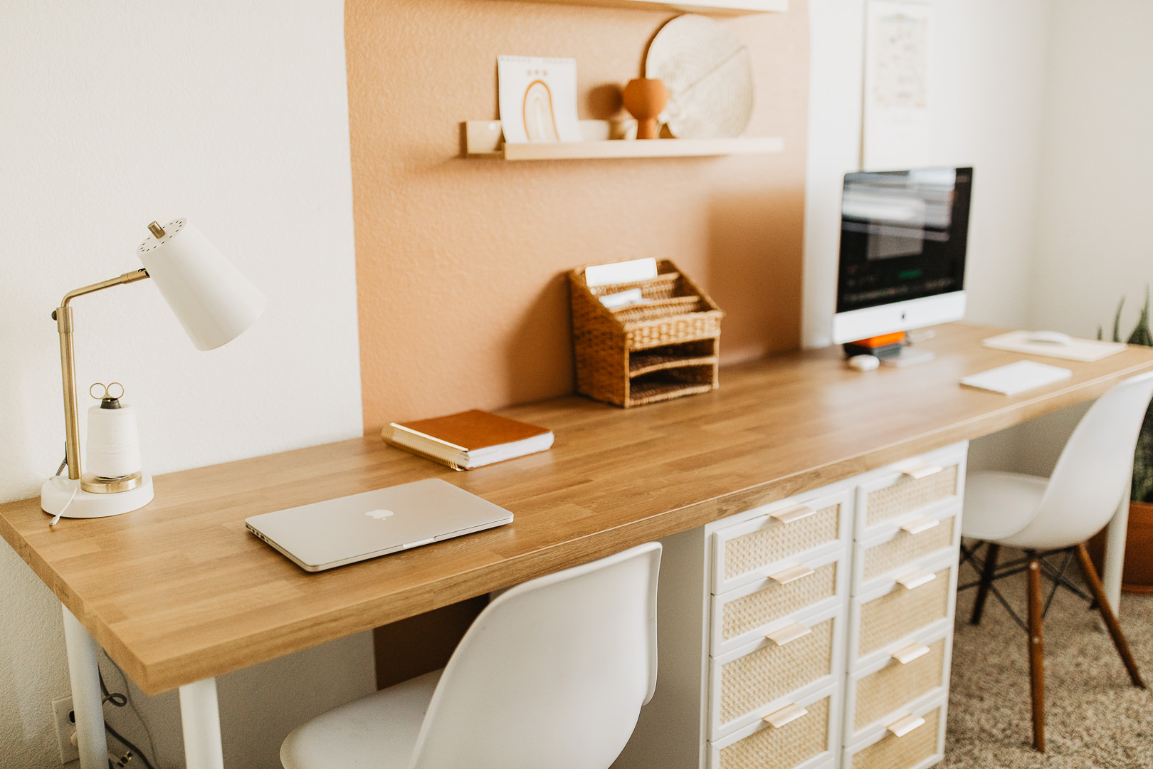 Our IKEA Desk Hack Office Makeover
